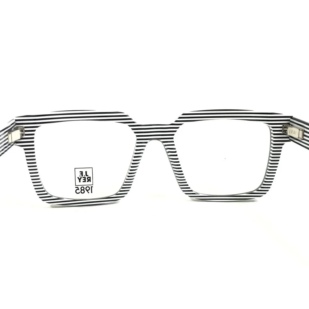 J. F. Rey Eyeglasses Frames INDIANA 4800 Dark Dark Green White Thick 52-18-137